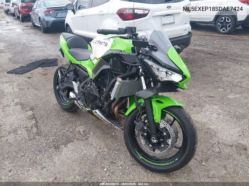 2025 Kawasaki Ex650 P VIN: ML5EXEP18SDAE7424 Lot: 45225070