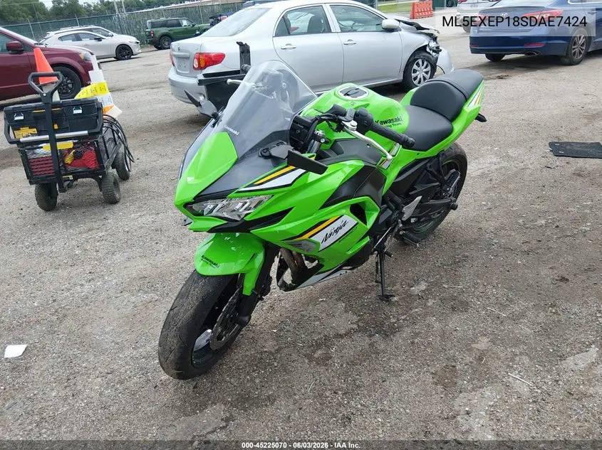 2025 Kawasaki Ex650 P VIN: ML5EXEP18SDAE7424 Lot: 45225070