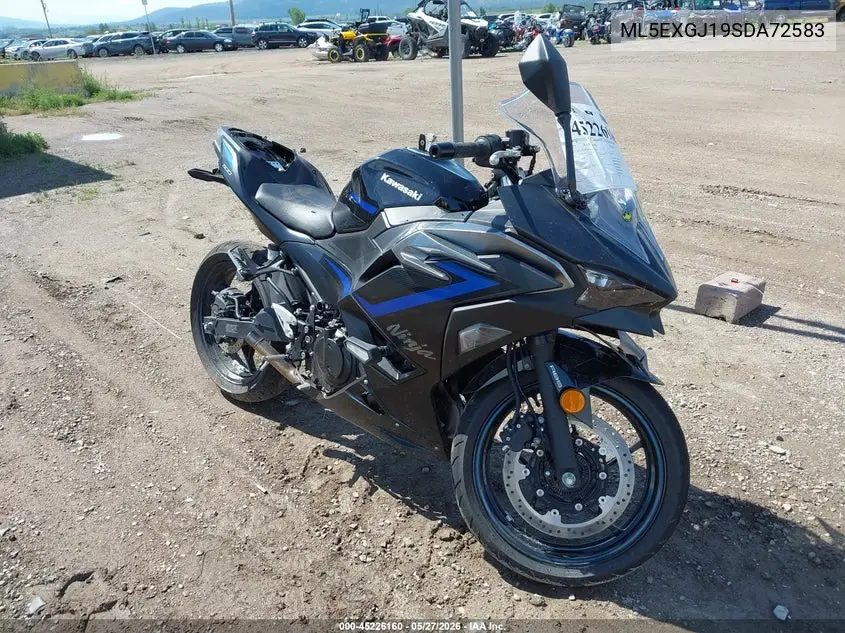2025 Kawasaki Ex500 A/B VIN: ML5EXGJ19SDA72583 Lot: 45226160