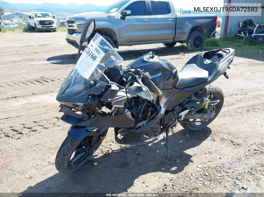 2025 Kawasaki Ex500 A/B VIN: ML5EXGJ19SDA72583 Lot: 45226160