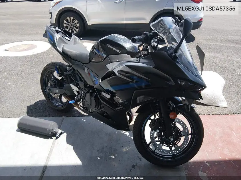 2025 Kawasaki Ex500 A/B VIN: ML5EXGJ10SDA57356 Lot: 45241490