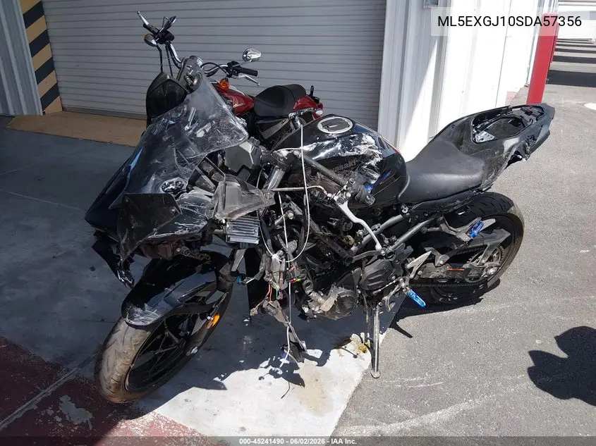2025 Kawasaki Ex500 A/B VIN: ML5EXGJ10SDA57356 Lot: 45241490