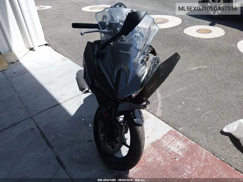 2025 Kawasaki Ex500 A/B VIN: ML5EXGJ10SDA57356 Lot: 45241490
