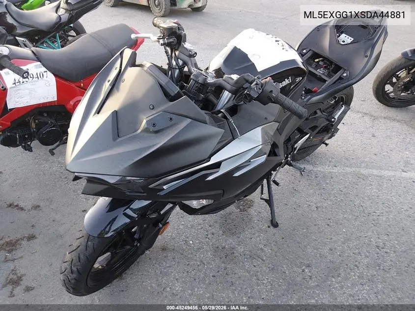 2025 Kawasaki Ex500 VIN: ML5EXGG1XSDA44881 Lot: 45249456