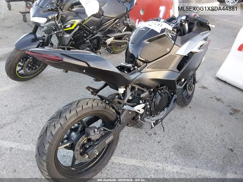 2025 Kawasaki Ex500 VIN: ML5EXGG1XSDA44881 Lot: 45249456