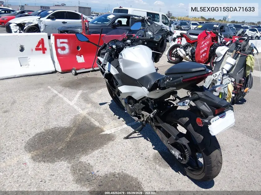 2025 Kawasaki Ex500 VIN: ML5EXGG15SDA71633 Lot: 45252479