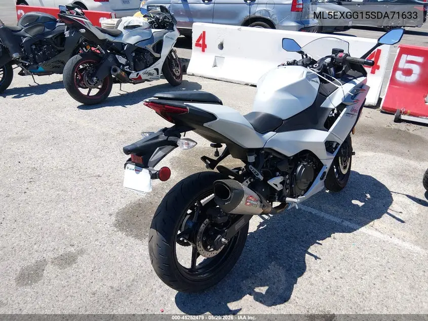 2025 Kawasaki Ex500 VIN: ML5EXGG15SDA71633 Lot: 45252479