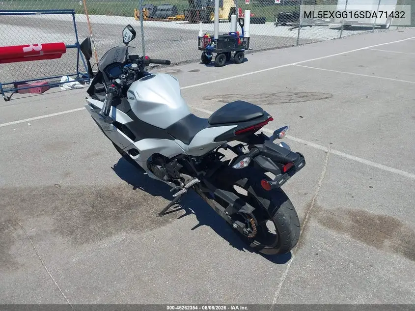 2025 Kawasaki Ex500 VIN: ML5EXGG16SDA71432 Lot: 45262354