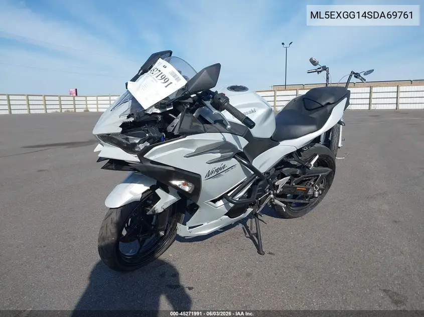 2025 Kawasaki Ex500 VIN: ML5EXGG14SDA69761 Lot: 45271991