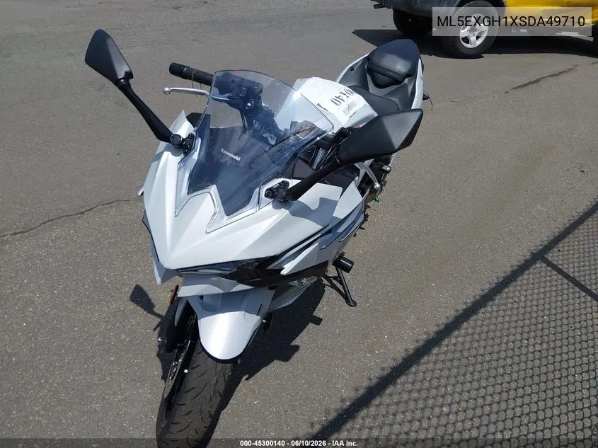 2025 Kawasaki Ex500 H VIN: ML5EXGH1XSDA49710 Lot: 45300140