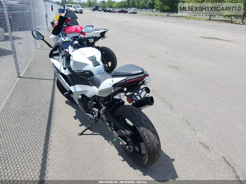 2025 Kawasaki Ex500 H VIN: ML5EXGH1XSDA49710 Lot: 45300140