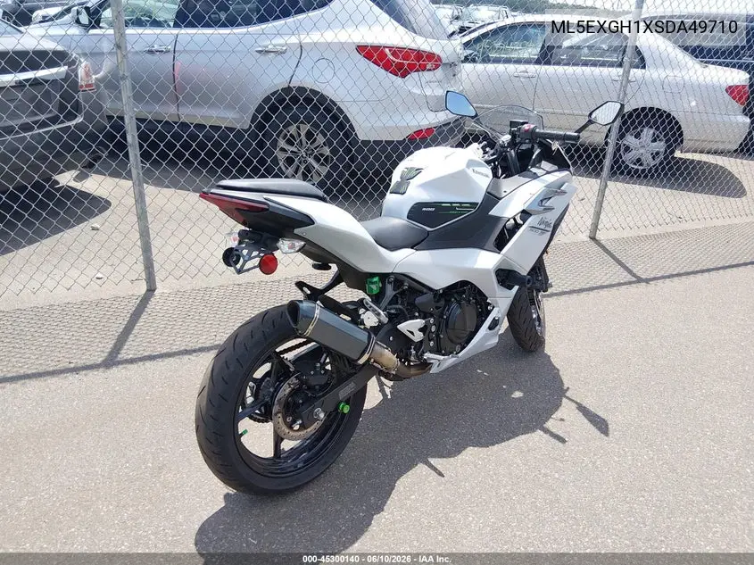 2025 Kawasaki Ex500 H VIN: ML5EXGH1XSDA49710 Lot: 45300140