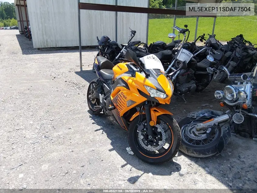 2025 Kawasaki Ex650 P VIN: ML5EXEP11SDAF7504 Lot: 45321166