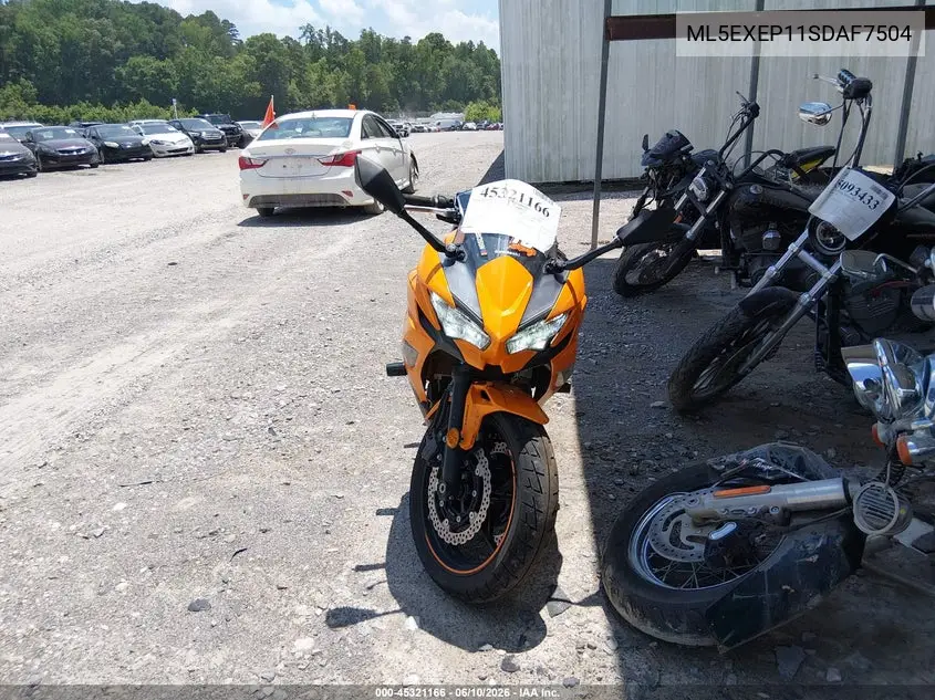 2025 Kawasaki Ex650 P VIN: ML5EXEP11SDAF7504 Lot: 45321166