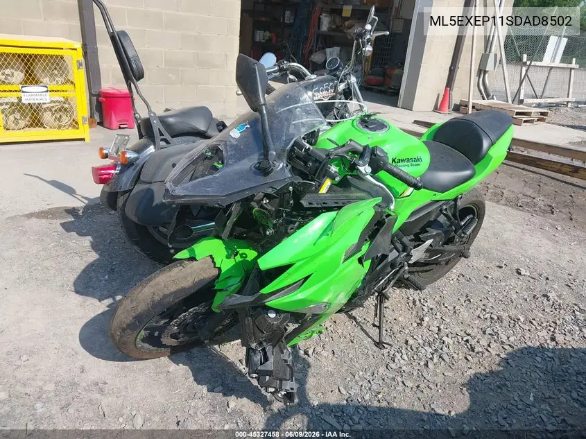 2025 Kawasaki Ex650 P VIN: ML5EXEP11SDAD8502 Lot: 45327458