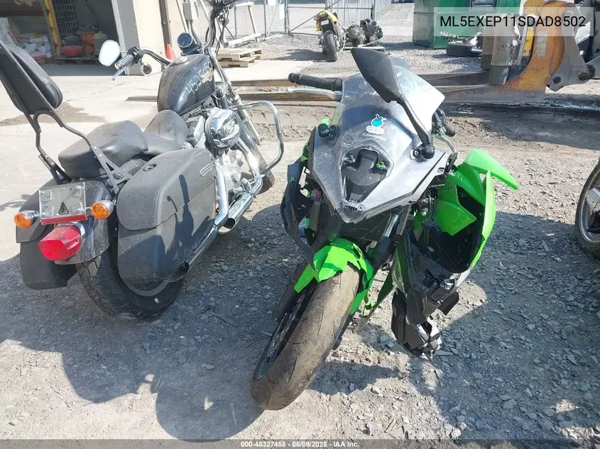 2025 Kawasaki Ex650 P VIN: ML5EXEP11SDAD8502 Lot: 45327458