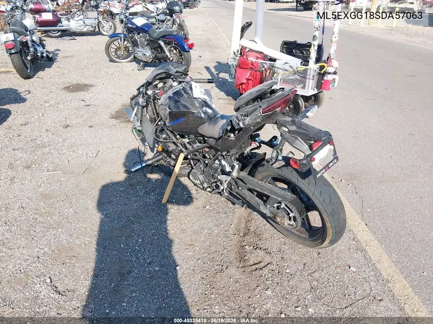 2025 Kawasaki Ex500 VIN: ML5EXGG18SDA57063 Lot: 45335418