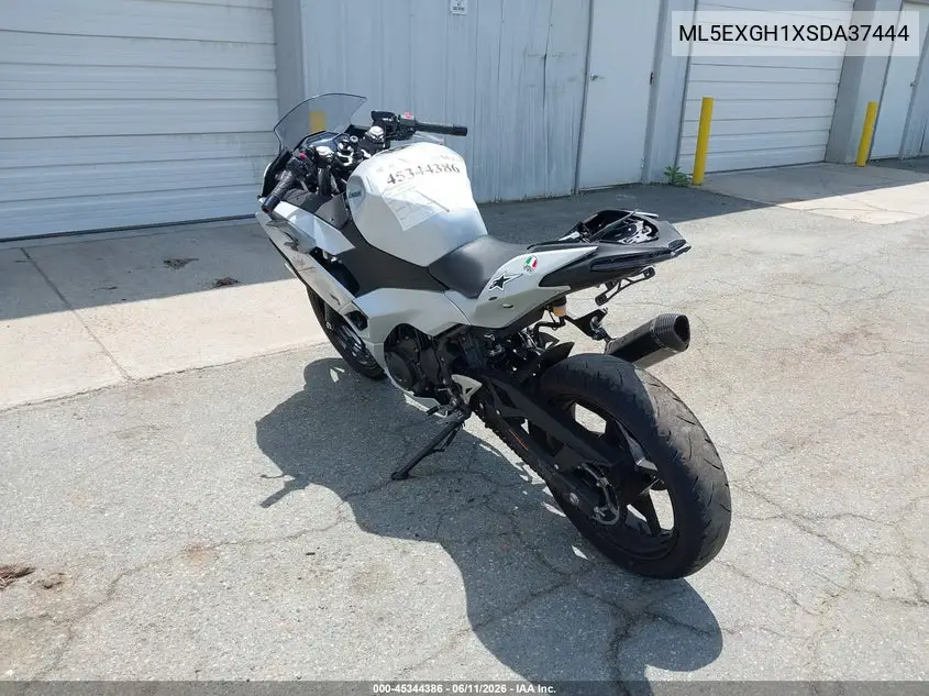 2025 Kawasaki Ex500 H VIN: ML5EXGH1XSDA37444 Lot: 45344386