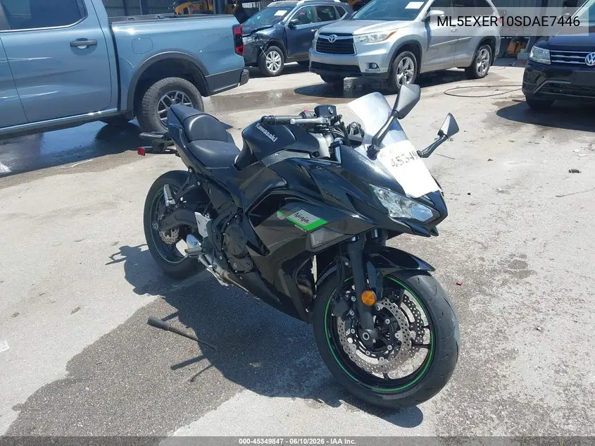 2025 Kawasaki Ex650 R VIN: ML5EXER10SDAE7446 Lot: 45349847