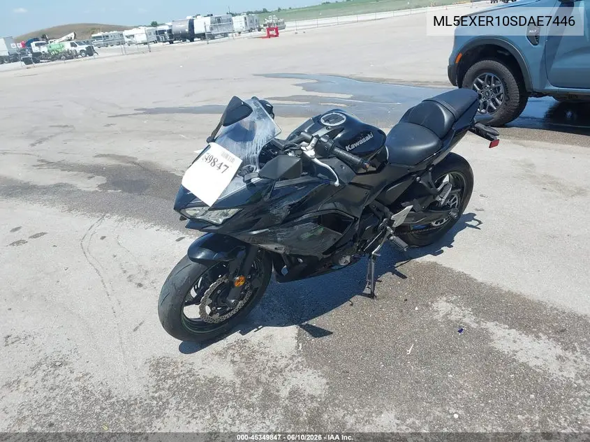 2025 Kawasaki Ex650 R VIN: ML5EXER10SDAE7446 Lot: 45349847
