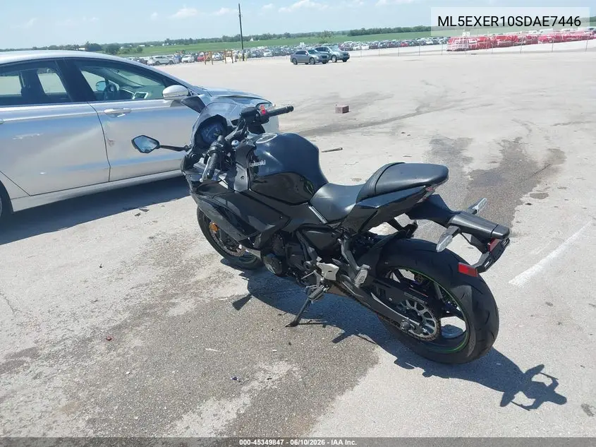 2025 Kawasaki Ex650 R VIN: ML5EXER10SDAE7446 Lot: 45349847