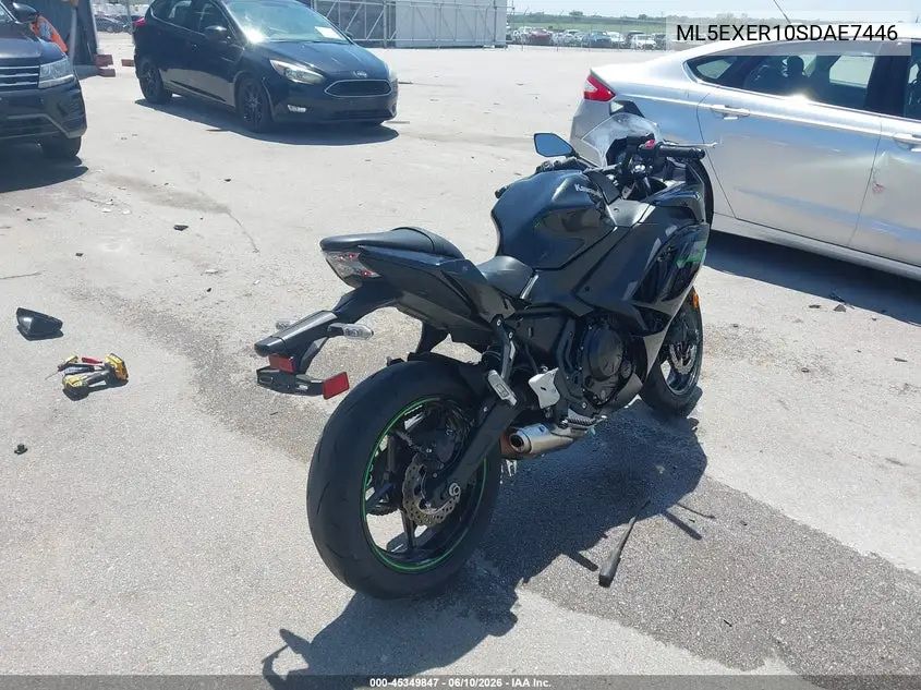 2025 Kawasaki Ex650 R VIN: ML5EXER10SDAE7446 Lot: 45349847