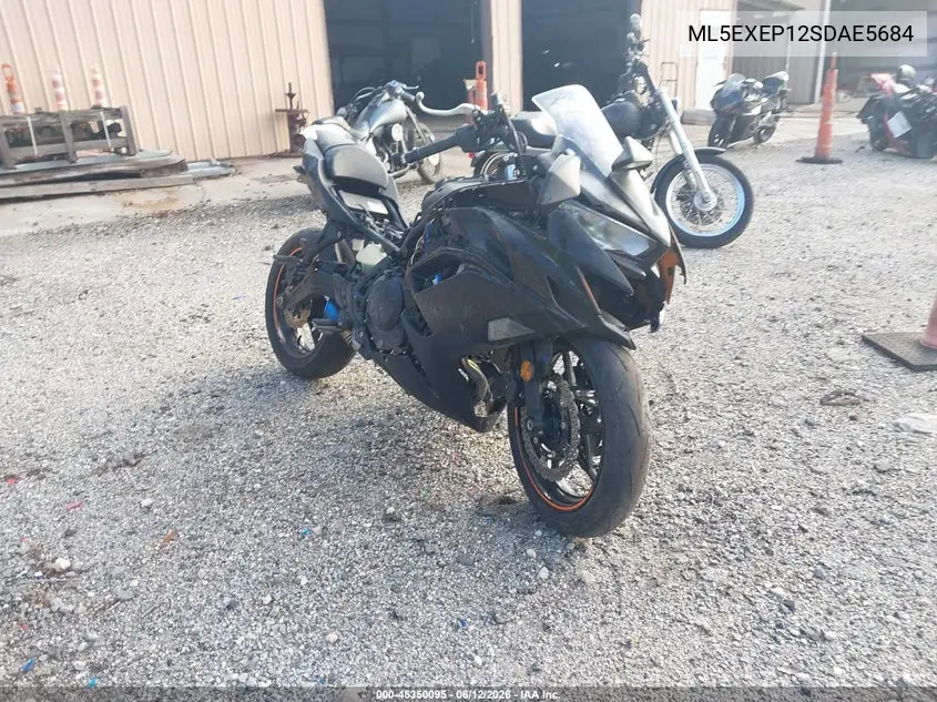 2025 Kawasaki Ex650 P VIN: ML5EXEP12SDAE5684 Lot: 45350095
