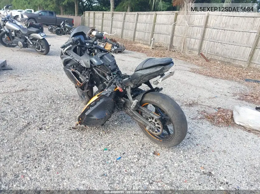 2025 Kawasaki Ex650 P VIN: ML5EXEP12SDAE5684 Lot: 45350095