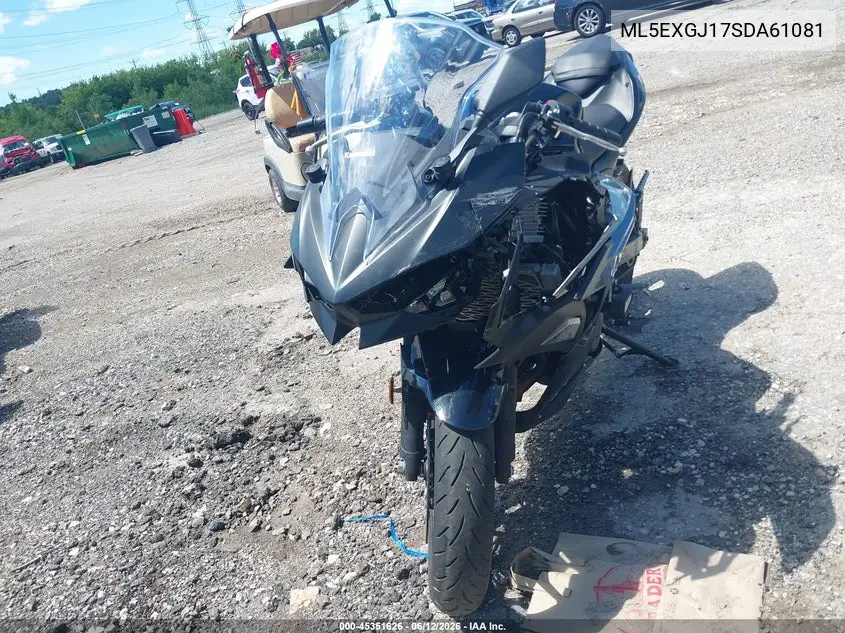 2025 Kawasaki Ex500 A/B VIN: ML5EXGJ17SDA61081 Lot: 45351626