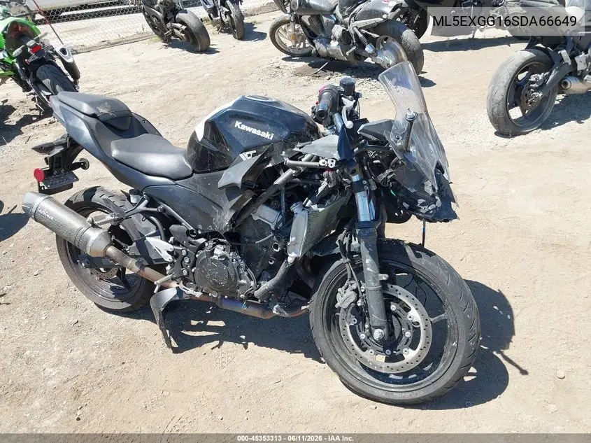 2025 Kawasaki Ex500 VIN: ML5EXGG16SDA66649 Lot: 45353313