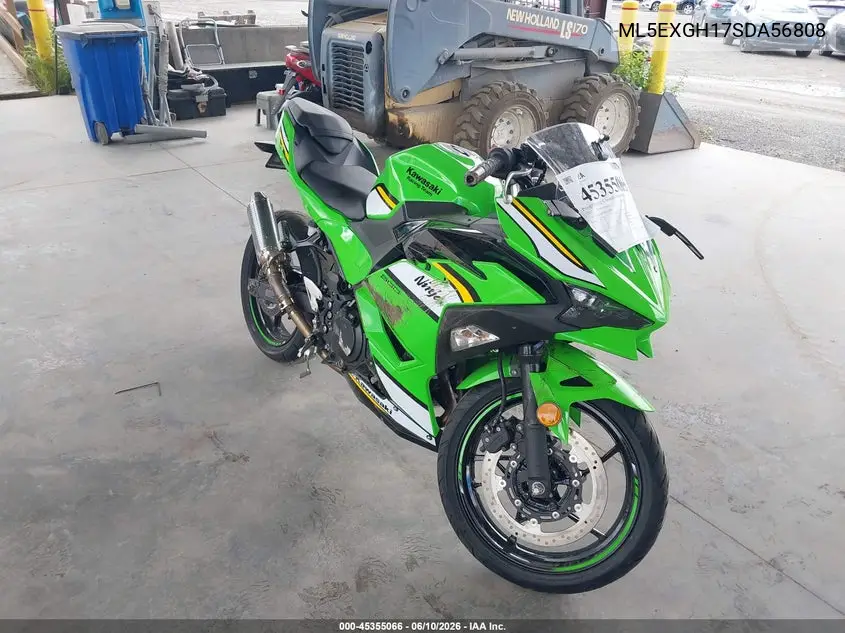 2025 Kawasaki Ex500 H VIN: ML5EXGH17SDA56808 Lot: 45355066