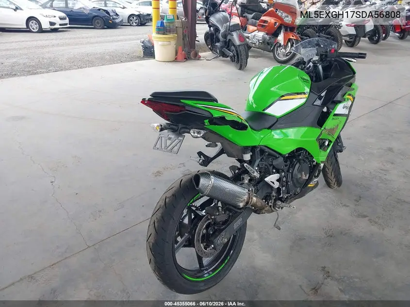 2025 Kawasaki Ex500 H VIN: ML5EXGH17SDA56808 Lot: 45355066