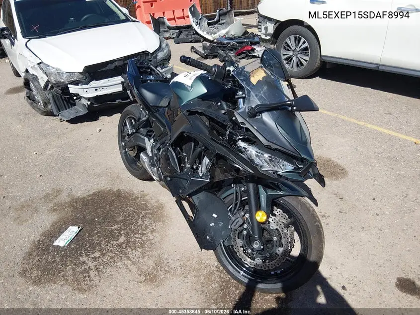 2025 Kawasaki Ex650 P VIN: ML5EXEP15SDAF8994 Lot: 45358645