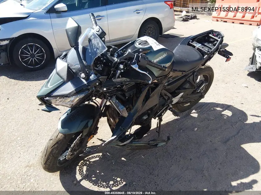 2025 Kawasaki Ex650 P VIN: ML5EXEP15SDAF8994 Lot: 45358645
