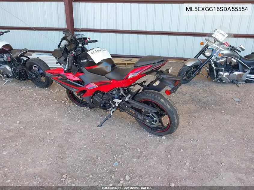 2025 Kawasaki Ex500 VIN: ML5EXGG16SDA55554 Lot: 45359762