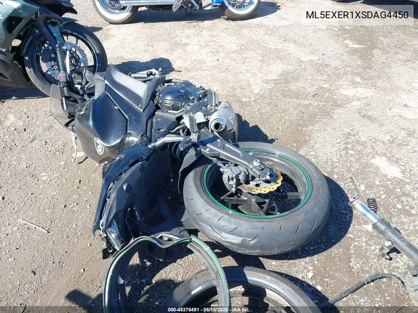 2025 Kawasaki Ex650 R VIN: ML5EXER1XSDAG4450 Lot: 45370491