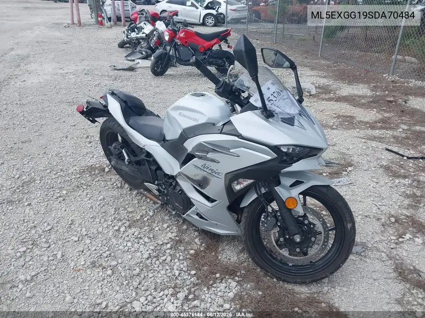 2025 Kawasaki Ex500 VIN: ML5EXGG19SDA70484 Lot: 45376144