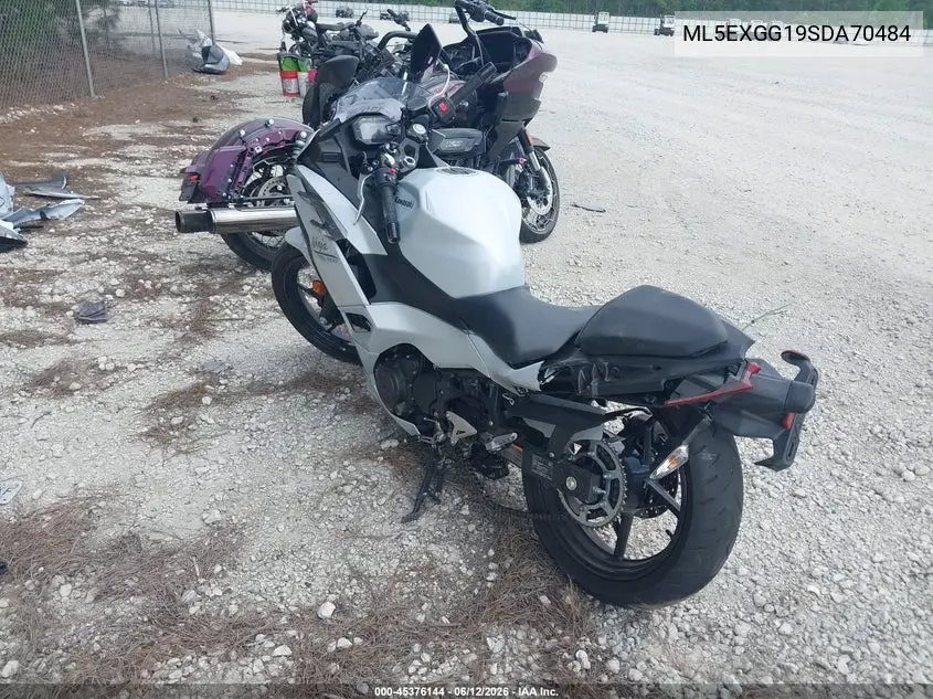 2025 Kawasaki Ex500 VIN: ML5EXGG19SDA70484 Lot: 45376144