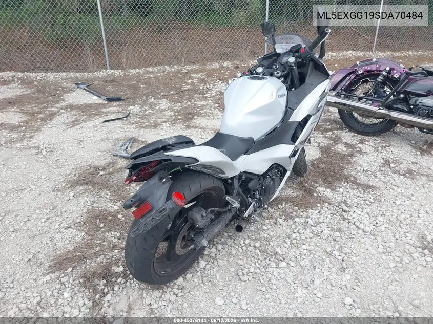2025 Kawasaki Ex500 VIN: ML5EXGG19SDA70484 Lot: 45376144