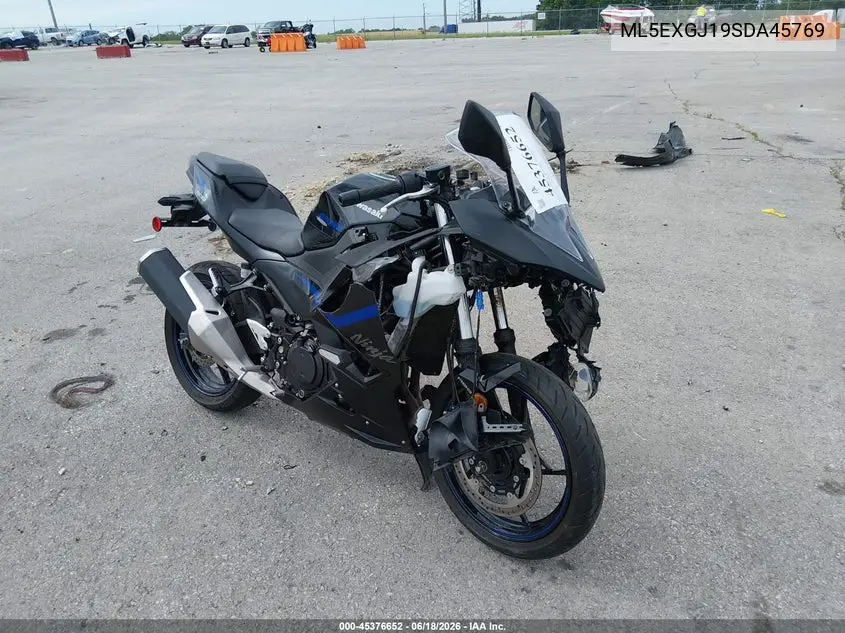 2025 Kawasaki Ex500 A/B VIN: ML5EXGJ19SDA45769 Lot: 45376652