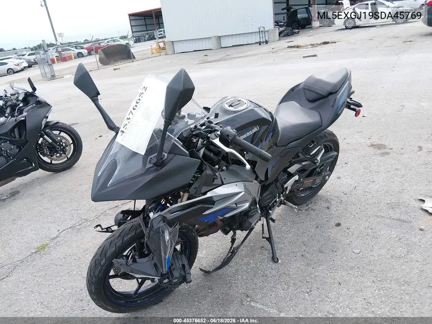 2025 Kawasaki Ex500 A/B VIN: ML5EXGJ19SDA45769 Lot: 45376652