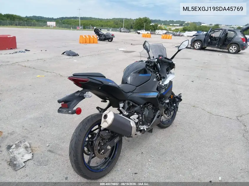 2025 Kawasaki Ex500 A/B VIN: ML5EXGJ19SDA45769 Lot: 45376652