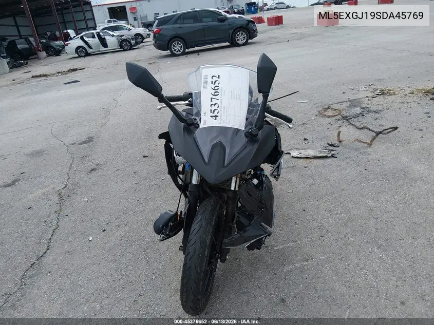 2025 Kawasaki Ex500 A/B VIN: ML5EXGJ19SDA45769 Lot: 45376652