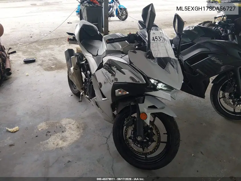 2025 Kawasaki Ex500 H VIN: ML5EXGH17SDA56727 Lot: 45379911