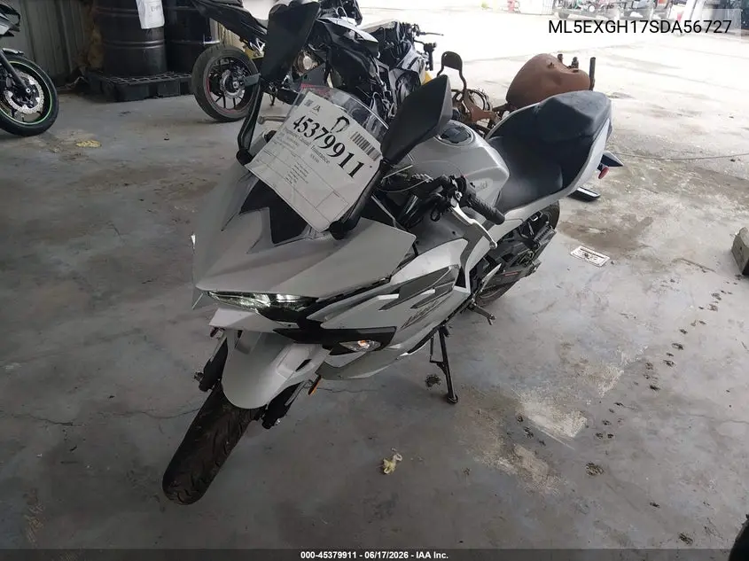 2025 Kawasaki Ex500 H VIN: ML5EXGH17SDA56727 Lot: 45379911