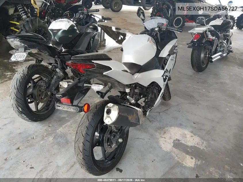 2025 Kawasaki Ex500 H VIN: ML5EXGH17SDA56727 Lot: 45379911