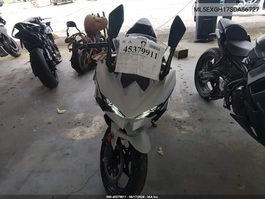 2025 Kawasaki Ex500 H VIN: ML5EXGH17SDA56727 Lot: 45379911