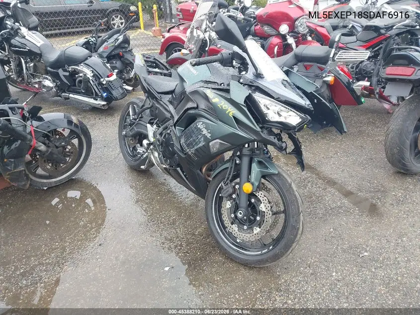 2025 Kawasaki Ex650 P VIN: ML5EXEP18SDAF6916 Lot: 45388210