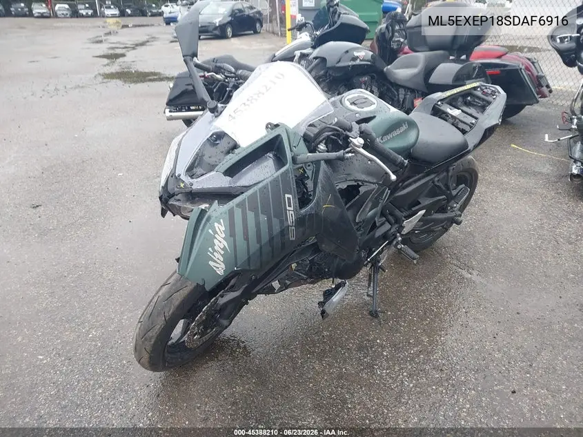 2025 Kawasaki Ex650 P VIN: ML5EXEP18SDAF6916 Lot: 45388210