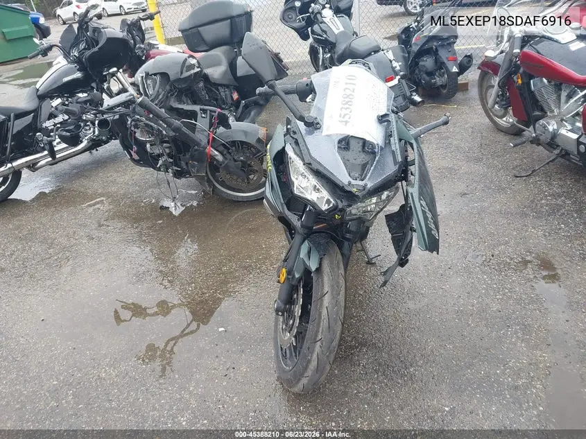 2025 Kawasaki Ex650 P VIN: ML5EXEP18SDAF6916 Lot: 45388210